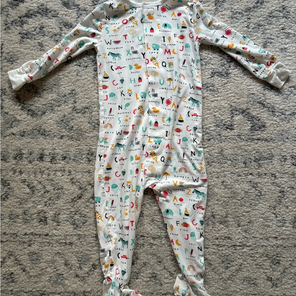 Magnetic Me Alphabet Print Kids Footie